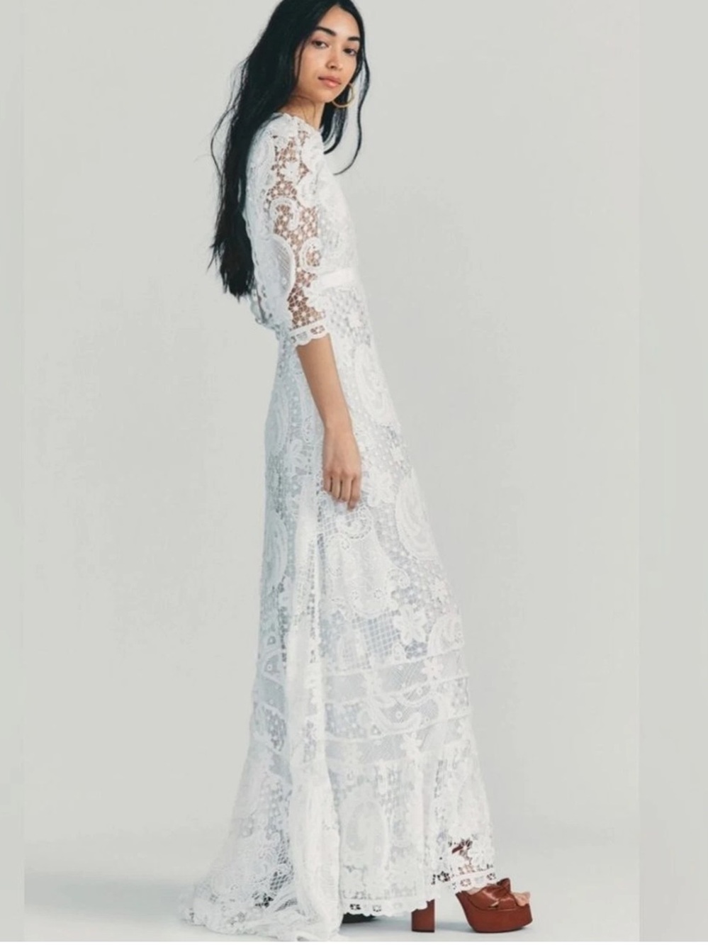 Loveshackfancy Cloud Crocheted Lace Maxi Dress - Picture 5 of 15
